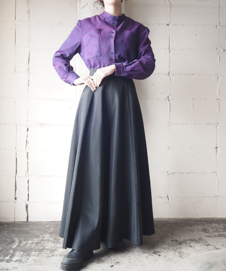 Stand Collar Blouse PUR