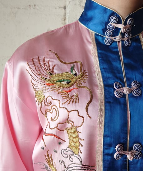 1970's Dragon Embroidery Satin China Jacket PIBL