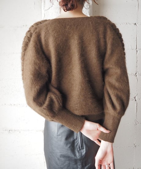Angora Mix Volume Sleeve Knit BR