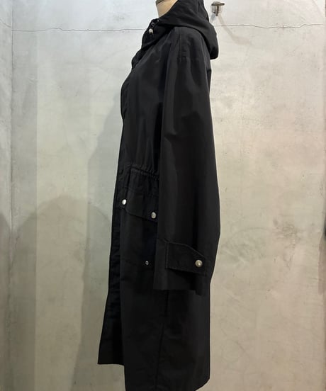 DIESEL Hoodied Nylon Coat BK
