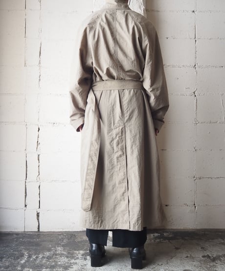 Stand Fall Collar Long Coat BE