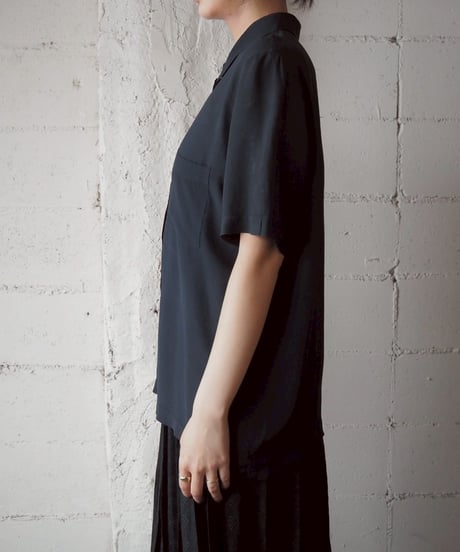 White Button Short Sleeve Shirt BK