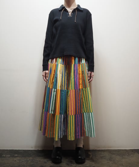 LAUREN Lace up Cutsewn BK
