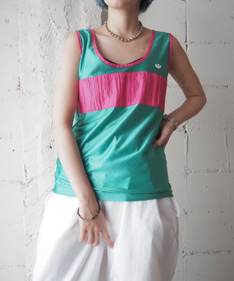 1980's French adidas Bicolor Tank Top GNPI