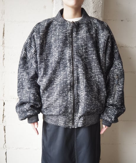 Tweed MA-1 Jacket BKWH