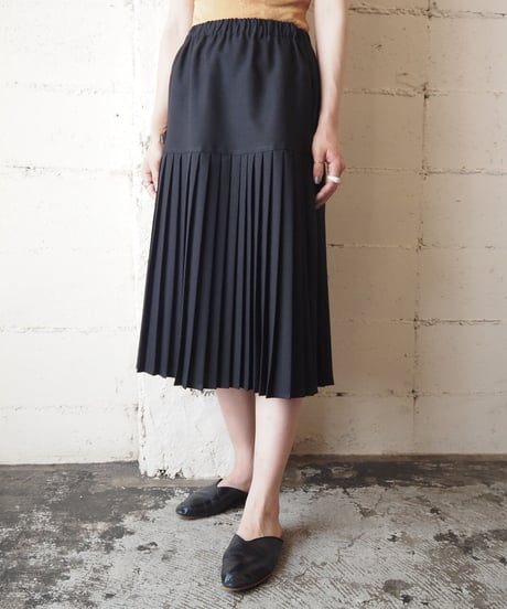 Pleated Easy Skirt BK