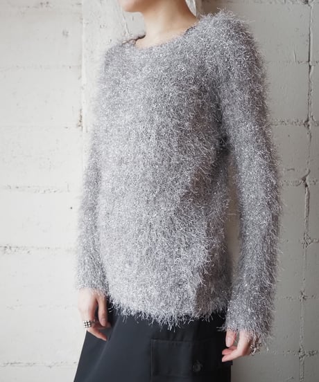 Lame Mix Shaggy Knit SV