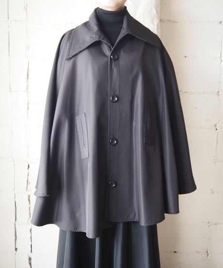 Belted Cape Coat BK