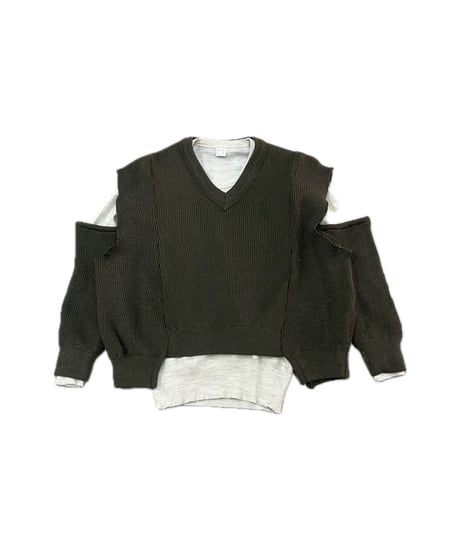 REMAKE 1980's French Army Command Sweater with Arm Warmer KA