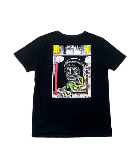伊藤潤二 "隣の窓" Print Tee BK