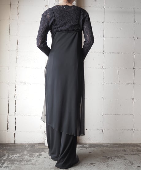 Layered Design Camisole Jumpsuit BK