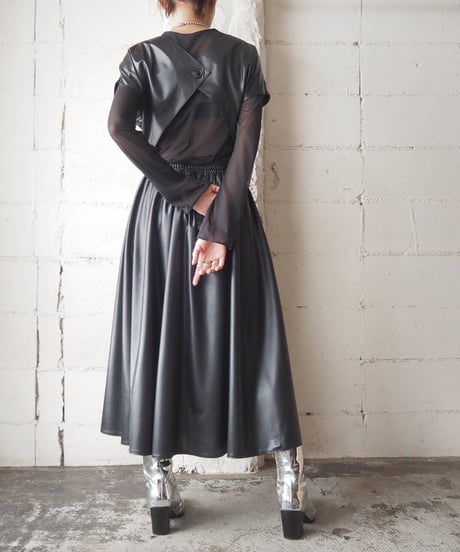 Back Open Design Coating Dress BK
