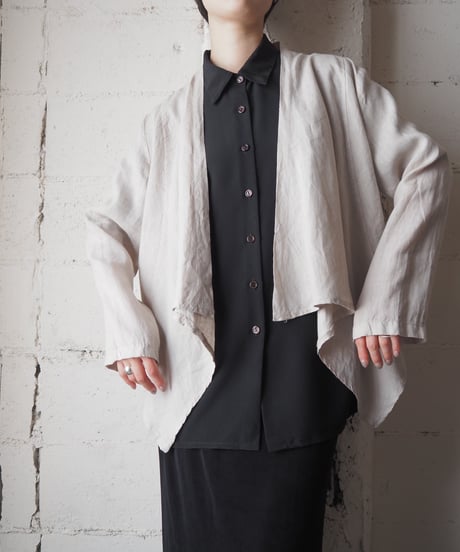 Made in Italy Linen Drape Jacket BE