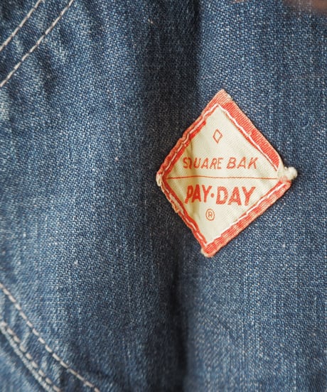 1950's Vintage PAYDAY Denim Overall NV
