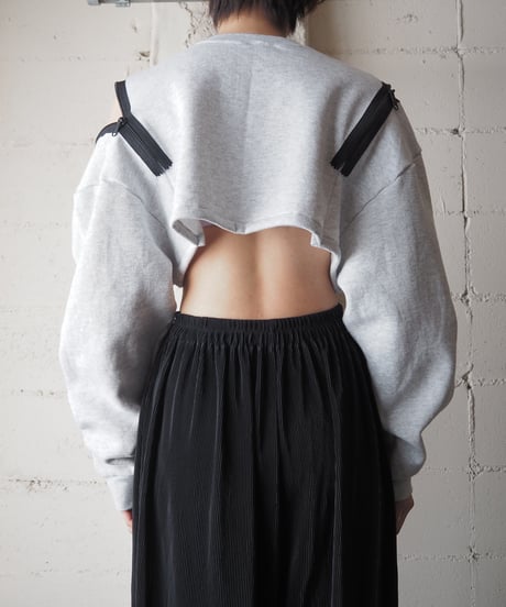 ORFEOMIX Zip Design Short Sweat GRBK
