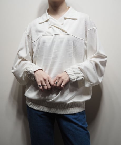 Open Collar Pullover Tops IV