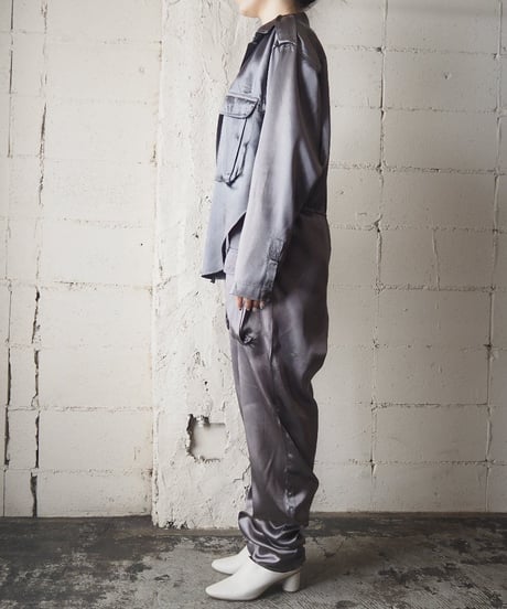 Shiney Satin Layered Style Jumpsuit SV