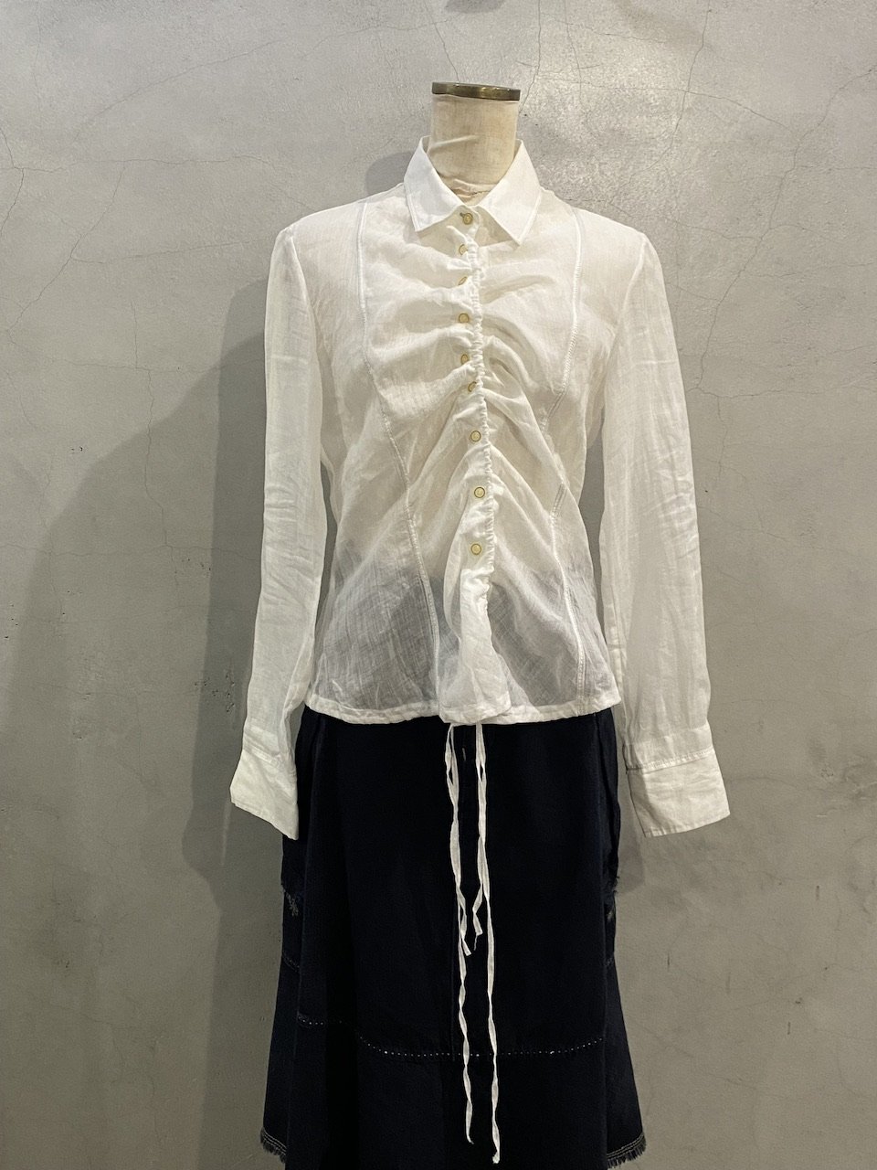 MARITHE FRANCOIS GIRBAUD Drawstring Design Shir
