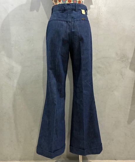 1970's Wrangler Center Press Flared Denim BL