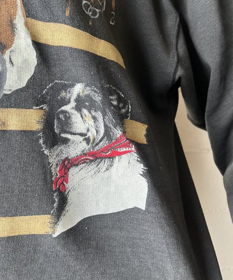 Horse&Dog Print Sweat DGR