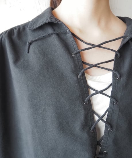 REMAKE Cropped Pirates Shirt BK