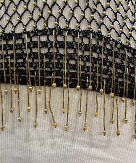 Beads×Crochet Tank Top BKGD