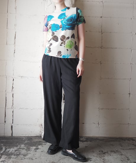 shakuhachi Floral Silk Top IV