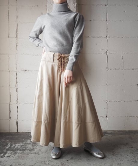Ralph Lauren Laceup Flared Skirt BE