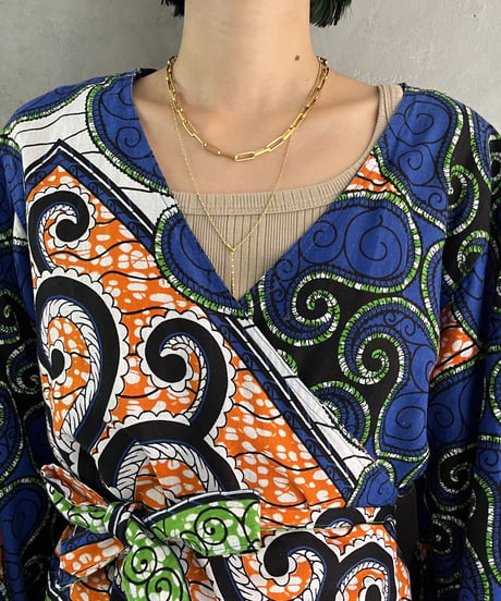 African Batik Robe Dress BLOR