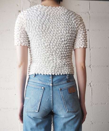 Short Sleeve Popcorn Tops WH