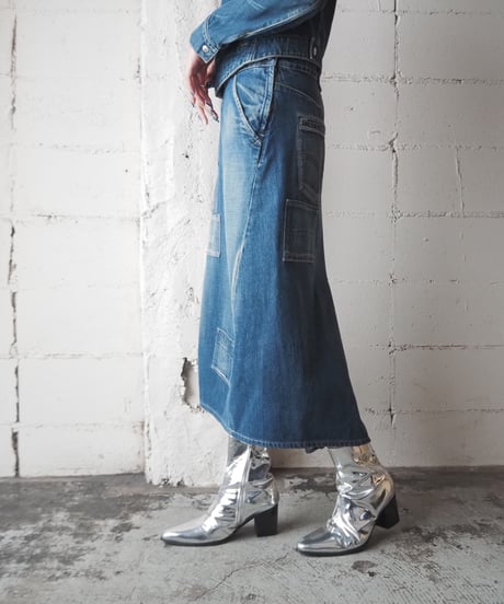 Levis Engineerd patch work denim skirt NV
