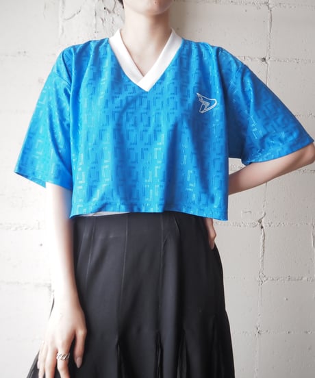 Bicolor V Neck Sport Shirt BLWH