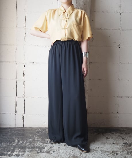 Loop Button Silk Shirt