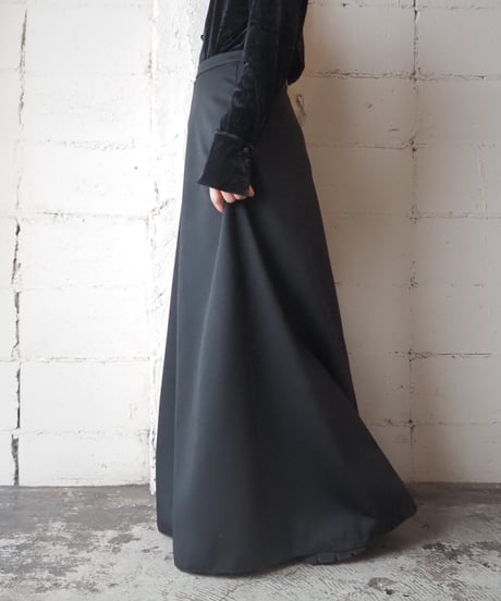 Flared Long Skirt BK