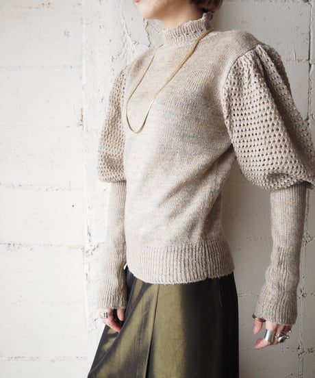 Leg Of Mouton Sleeve Knit BE