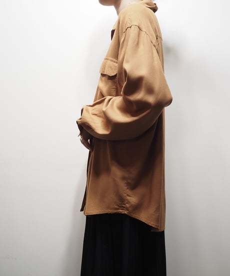 Open Collar Rayon Shirt BR