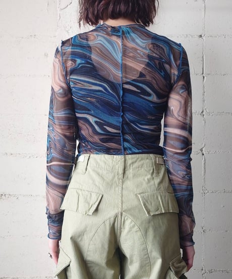 Marble Print Mellow Cutsewn NVBL