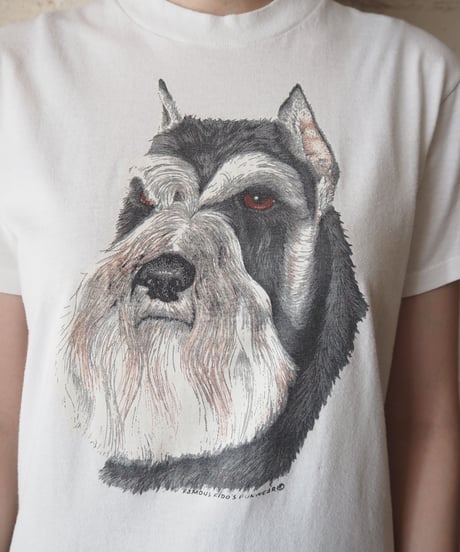 Schnauzer Print Tee WH