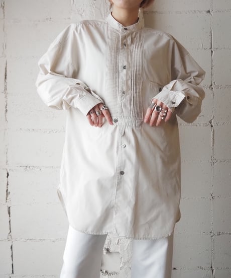 Band Collar Cotton Shirts IV