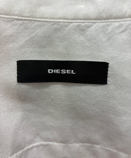 DIESEL Back Snap Band Collar Shirt WH