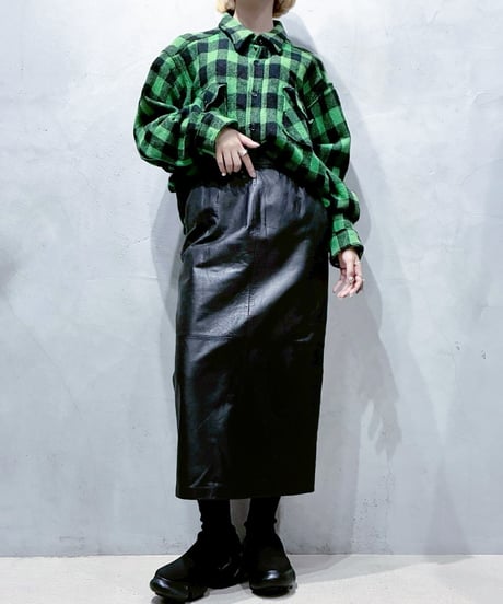 1970's L.L.Bean Wool Plaid Shirt GNBK