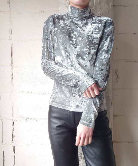 Opal Velour Mock Neck Tops GR