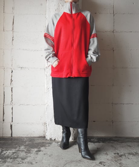 1970-80's Two-tone Stand Collar Zip Up Sweat RELGR