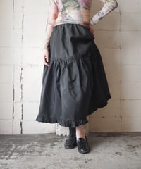 Neiman Marcus Made in USA Tiered Long Skirt BK