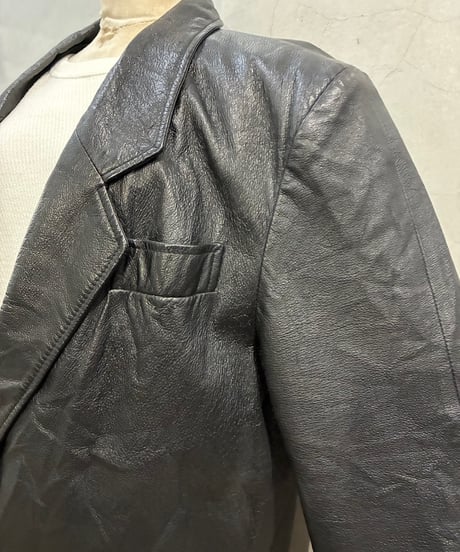 Leather Tailored Jacket BK