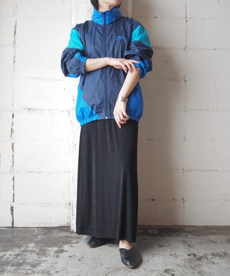 NIKE Stand Collar Nylon Jacket BL