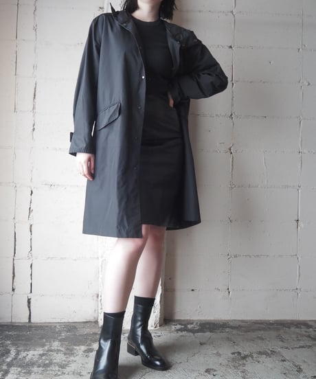 DESCENTE PAUSE Hooded Long Coat BK