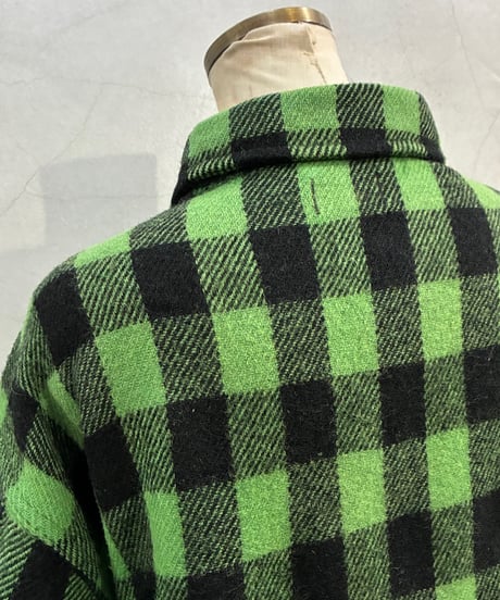 1970's L.L.Bean Wool Plaid Shirt GNBK