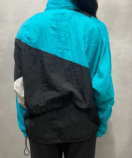 NIKE Stand Collar Nylon Jacket BL