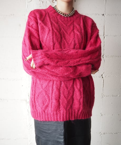 Limited Express Cable Mohair Sweater PI